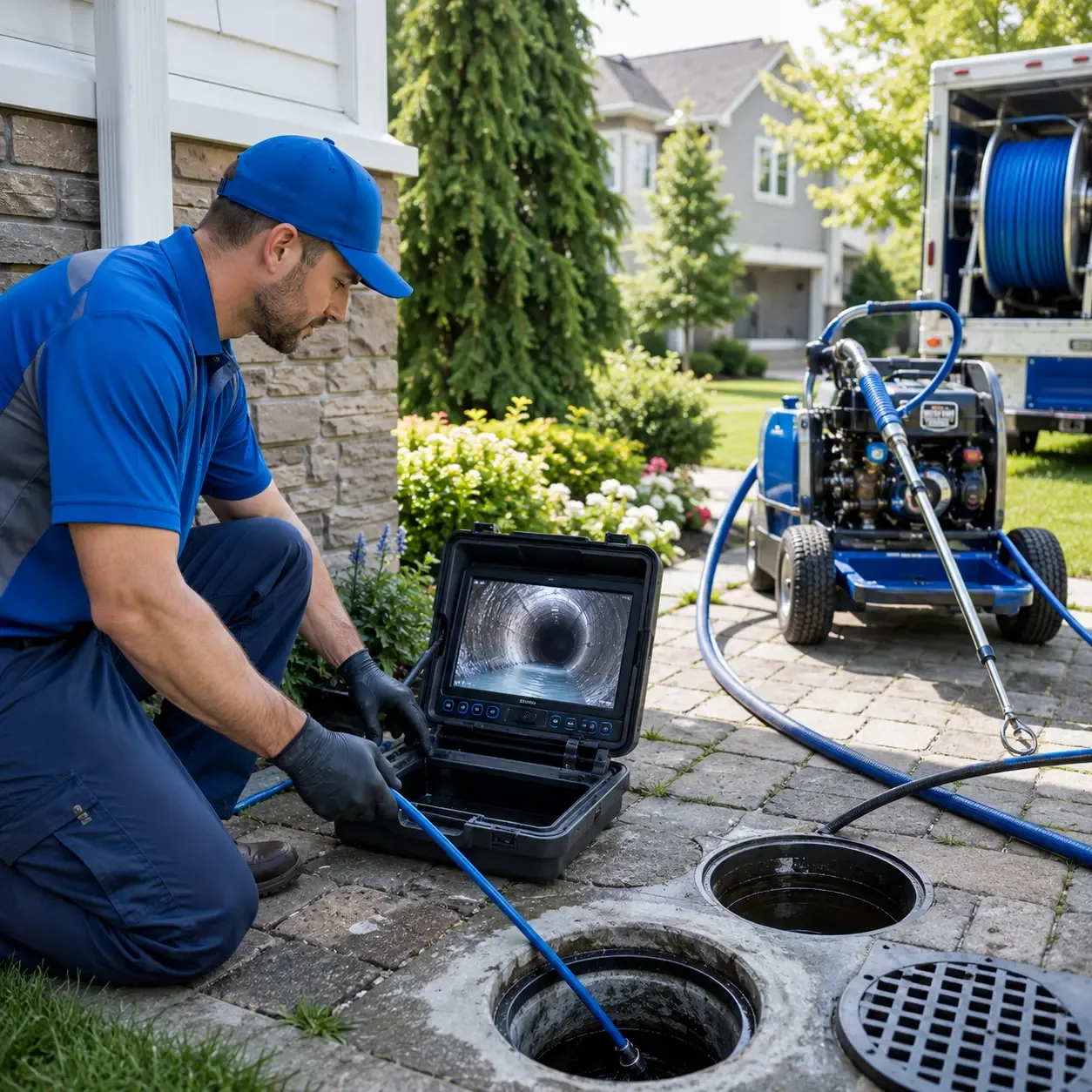 Outdoor drain cleaning professionals serving Holbrook, NY